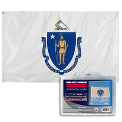 Valley Forge Massachussets State Flag 36 in. H X 60 in. W