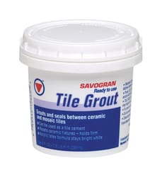 Savogran  Indoor  Bright White  Tile Grout  0.5 pt. 