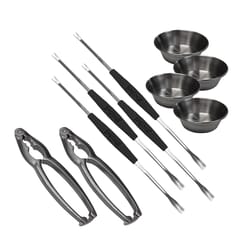Bayou Classic Stainless Steel Black/Silver Grill Tool Set 10 pc