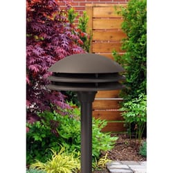 Hooded Low Voltage Black 7 1/2 High LED Landscape Spotlight