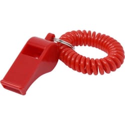 HILLMAN Plastic Assorted Sporting Whistle Wrist Coil Keychain