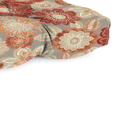 Jordan Manufacturing Multicolored Floral Polyester Wicker Settee Cushion 4 in. H X 19 in. W X 46 in.