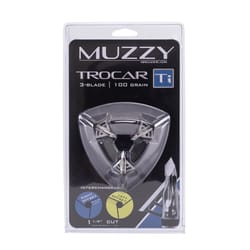 Muzzy Trocar TI Gray Steel Broadheads 5.5 in.