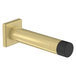National Hardware Reed 1 in. W X 3 in. L Aluminum Brushed Gold Door Stop Mounts to door and wall