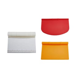 Chef'n Multi-Colored Stainless Steel Bench Scrapper Set