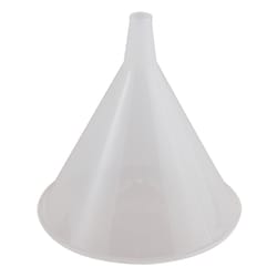 Harold Import White Plastic 4 oz Funnel