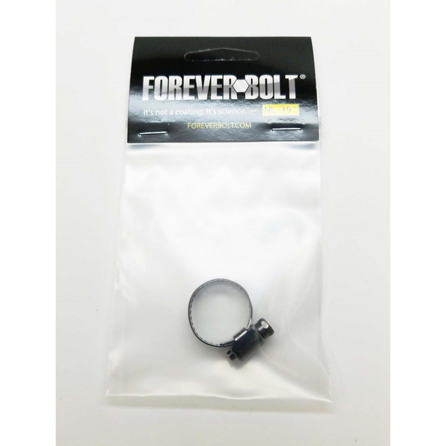 FOREVERBOLT 7/16 in to 25/32 in. SAE 6 Mini Clamp Black Hose Clamp Stainless Steel Band