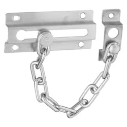 National Hardware 7.25 in. L Satin Nickel Steel Door Chain Lock