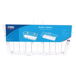 Carex Health Brands White Walker Basket Steel 7 in. H X 16.5 in. L