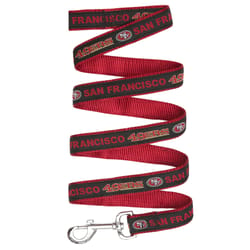 Pets First Team Colors San Francisco 49ers Nylon Dog Leash Large