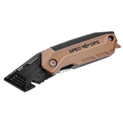 Spec Ops 6 in. Folding Fixed Utility Knife Black 1 pc