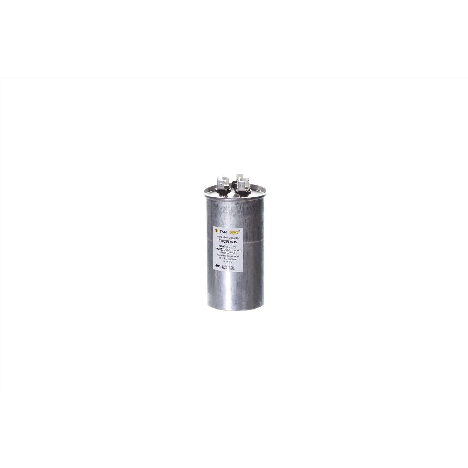 Titan Pro 60+5 MFD 440 V Round Run Capacitor Ace Hardware