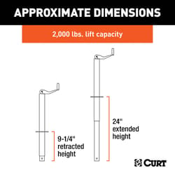 CURT Manual 2000 lb Trailer Jack