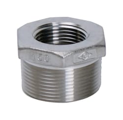 Smith-Cooper 1-1/4 in. MPT X 1 in. D FPT Stainless Steel Hex Bushing
