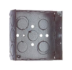 Steel City 21 cu in Square Steel Outlet Box Silver