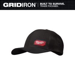 Milwaukee Gridiron Snapback Trucker Hat Black One Size Fits Most