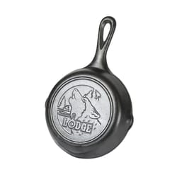 Lodge Wildlife Series Cast Iron Skillet 6.5 in. Black