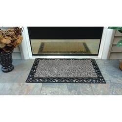 GrassWorx Clean Machine 30 in. W X 18 in. L Taupe Wrought Iron Astroturf Door Mat