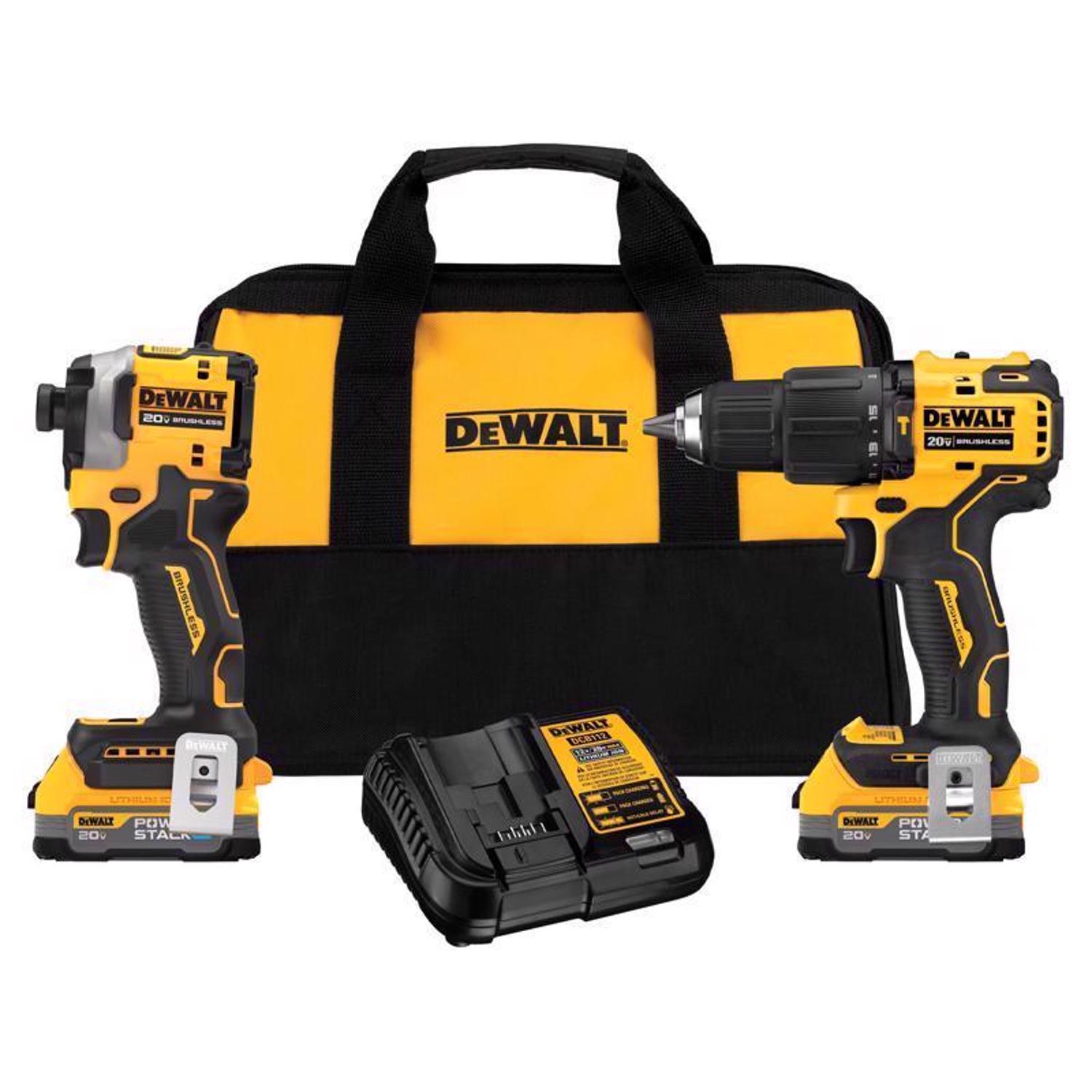 Photos - Power Tool Combo Kit DeWALT 20V MAX Cordless Brushless 2 Tool Combo Kit DCK254E2 