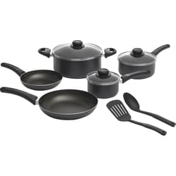 Good Cook Aluminum Cookware Set Black/Silver