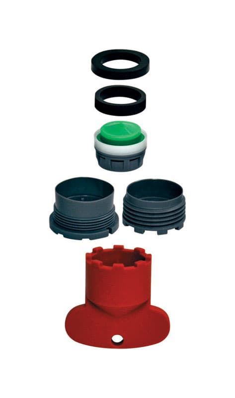 Ace Dual Thread 13/16 in.-27 and 55/64 in.-16 Black Faucet