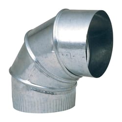 Imperial 8 in. D X 8 in. D Adjustable 90 deg Galvanized Steel Furnace Pipe Elbow