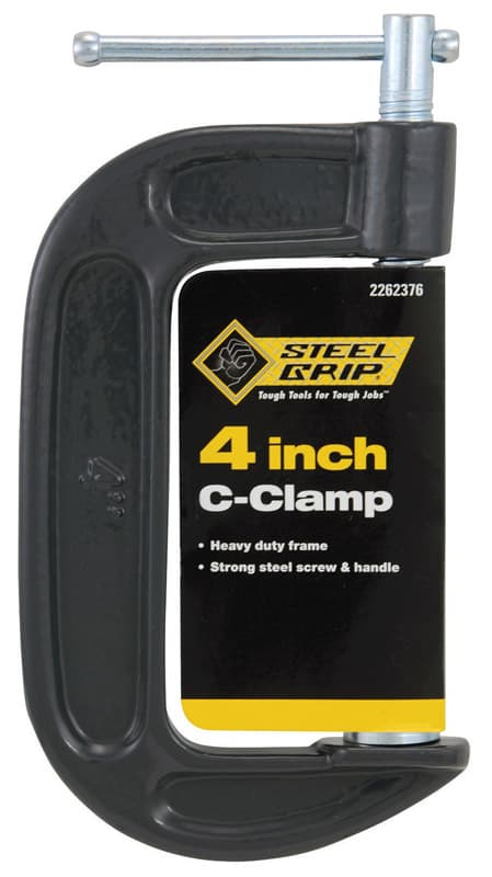 Steel Grip 4 in. Adjustable C-Clamp 1 pc Mfr# 2262376 - Ace