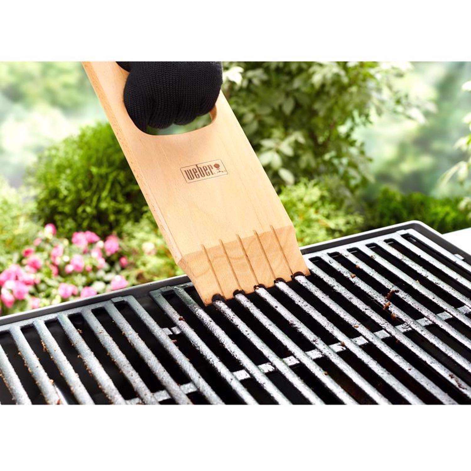 Wooden BBQ Scraper Cedar Scraper Grill Cleaner Gifts for Fathers 