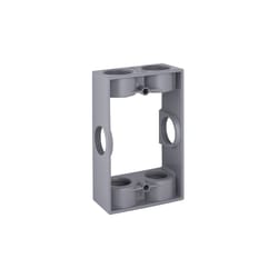 Bell 11 cu in Rectangle Aluminum 1 gang Box Extension Gray