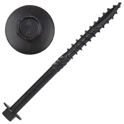 Screw Products, Inc. YUKON #18 in. X 4 in. L Hex Black Steel Lag Screw 50 pk