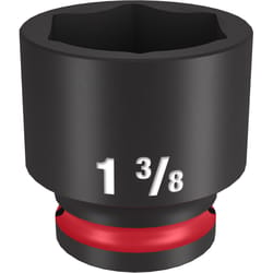 Milwaukee SHOCKWAVE 1-3/8 in. X 1/2 in. drive SAE 6 Point Standard Impact Rated Socket 1 pc