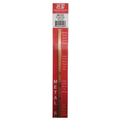 K&S 3/16 in. W X 12 in. L Square Brass Tube 1 pk