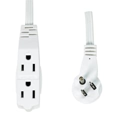 Slimline Indoor 13 ft. L White Extension Cord 16/3 SPT-2