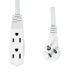 Slimline Indoor 13 ft. L White Extension Cord 16/3 SPT-2