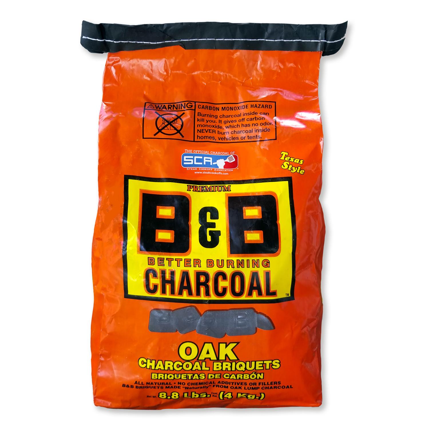 B&B Charcoal All Natural Oak Hardwood Charcoal Briquettes 8.8 Lb. - Ace ...