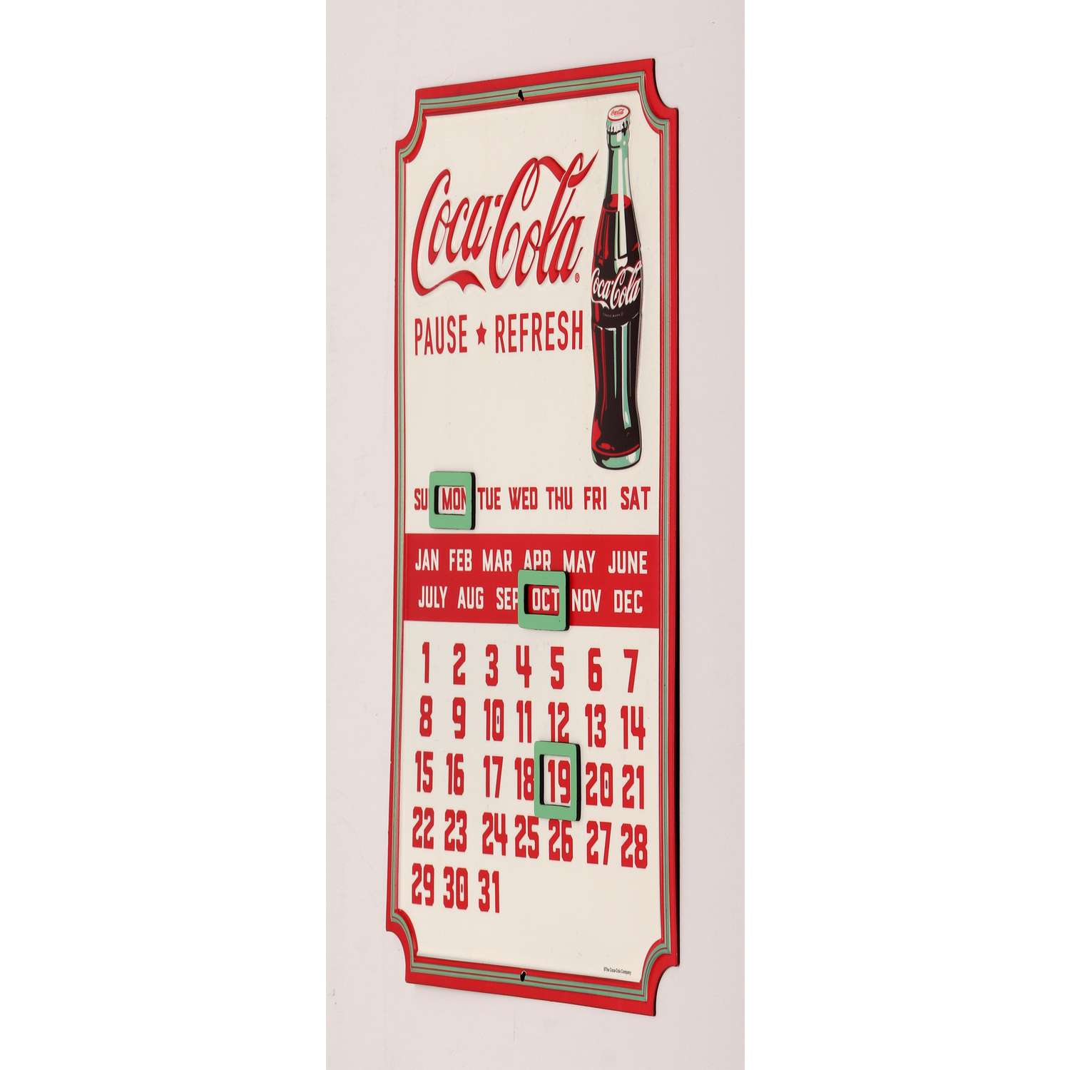 Open Road Brands Coca-Cola Calendar Sign Tin 1 pk