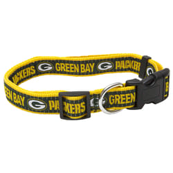 Pets First Team Colors Green Bay Packers Nylon Dog Collar Medium