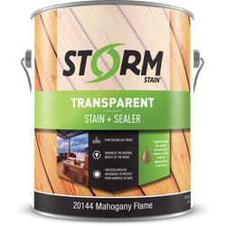 Storm System Transparent Mahogany Flame Oil-Based Alkyd Exterior Stain 1 gal
