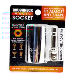 Roughneck Magic Socket 3/4 cu in X 1/4 & 3/8 & 1/2 in. drive Metric/SAE 8, 6 and 12 Point Universal