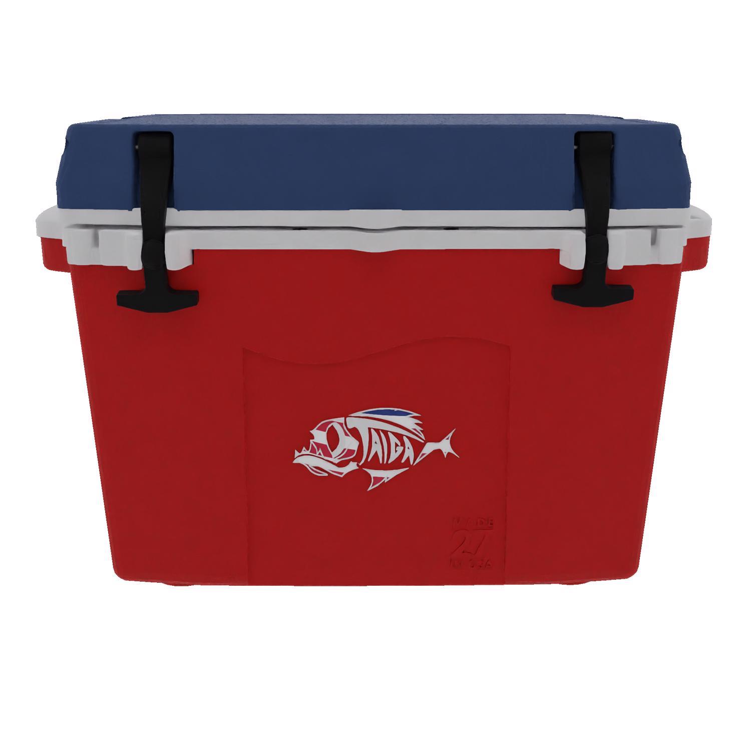 Taiga Coolers Blue/Red/White 27 qt Cooler Sansujyuku sansujyuku.com