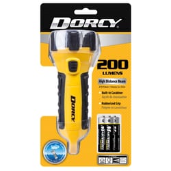 Dorcy 200 lm Yellow LED Flashlight AA Battery