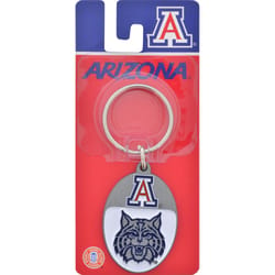 HILLMAN NCAA Tempered Steel Blue Split Ring Keychain