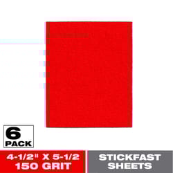 Diablo 5-1/2 in. L X 4-1/2 in. W 150 Grit Aluminum Oxide Sanding Sheet 6 pk