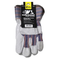 Wells Lamont Men's General Purpose Work Gloves White/Blue One Size Fits All 2 pk