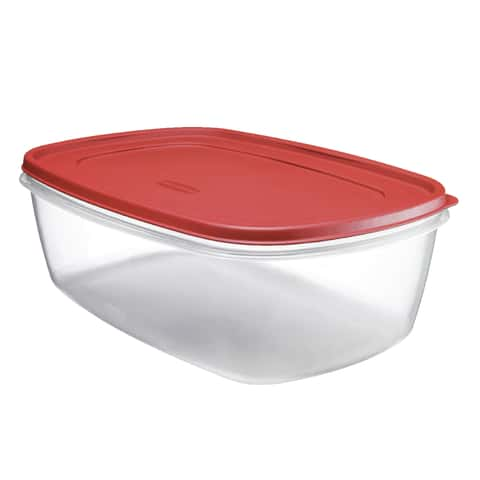 Rubbermaid 60-piece Easy Find Lid Food Storage Container Set, Red