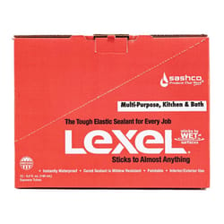 Sashco Lexel Clear Synthetic Rubber All Purpose Caulk 5 oz