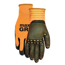 Midwest Quality Gloves One Size Fits All Black/Orange Grip Gloves