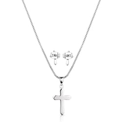 Montana Silversmiths Women's True Belief Cross Silver Jewelry Sets One Size Fits Most