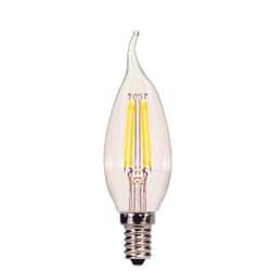 Satco CA11 E12 (Candelabra) LED Bulb Natural Light 40 Watt Equivalence 1 pk