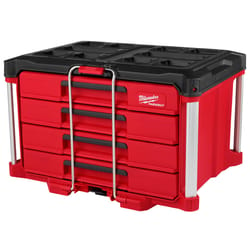 15-Inch Portable Tool Box with Removable Tray for Tools, Craft and Hobby  Storage